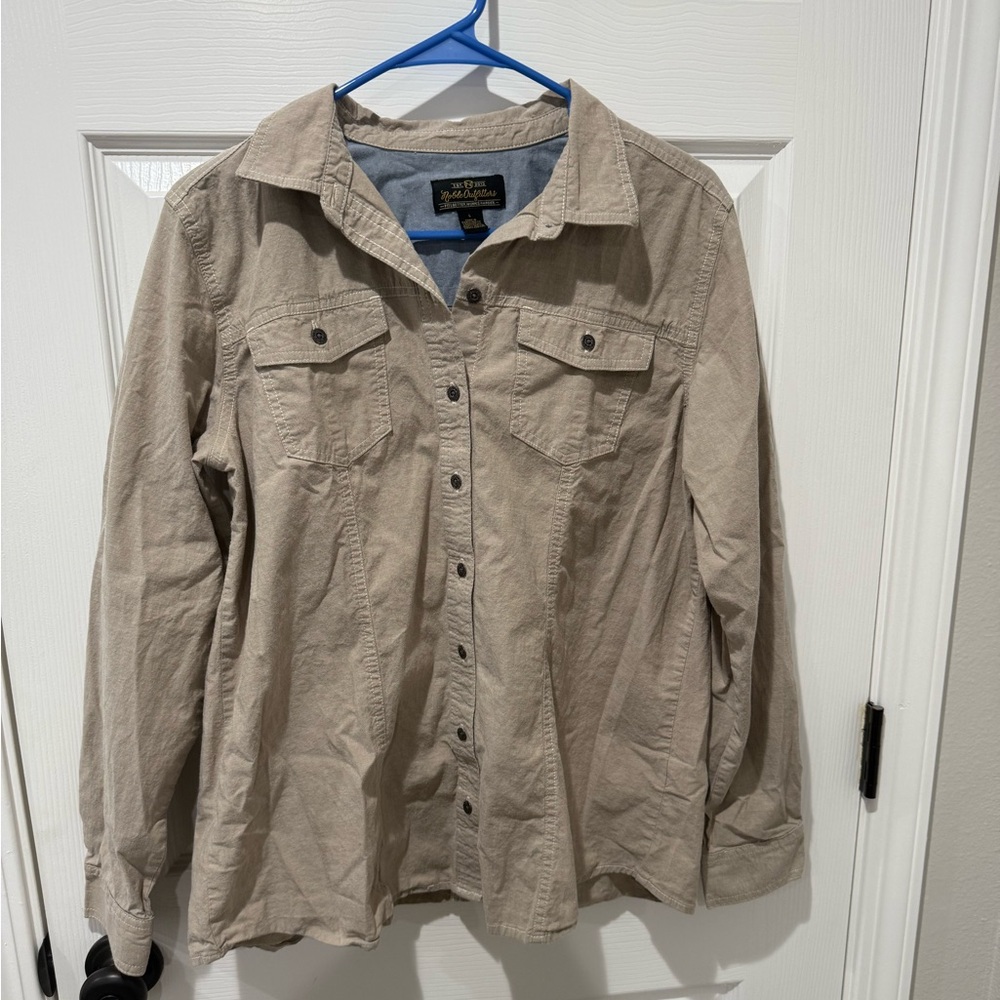 Noble outfitters women’s button down long sleeve shirt